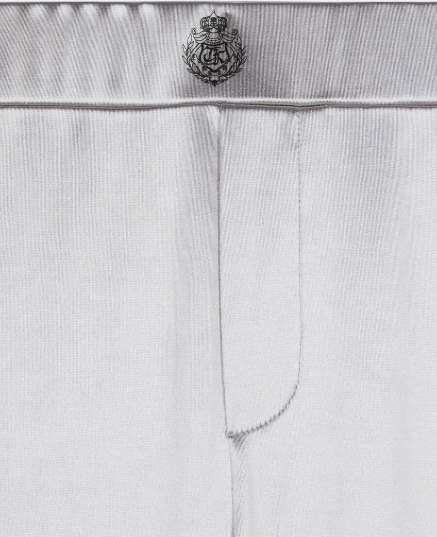 The Kooples FEMME SILVER legging satin&eacute; argent&eacute;