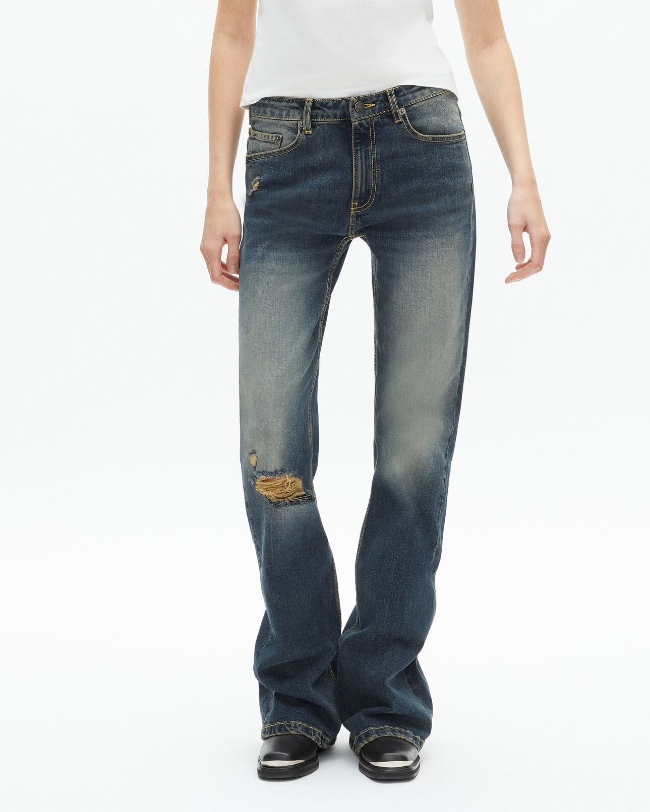 The Kooples FEMME USED jean flare bleu