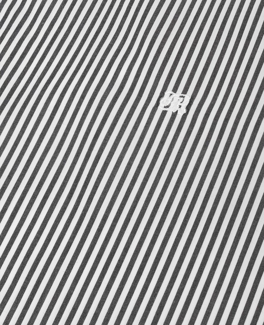 The Kooples H BLACK WHITE white and black pinstripe shirt
