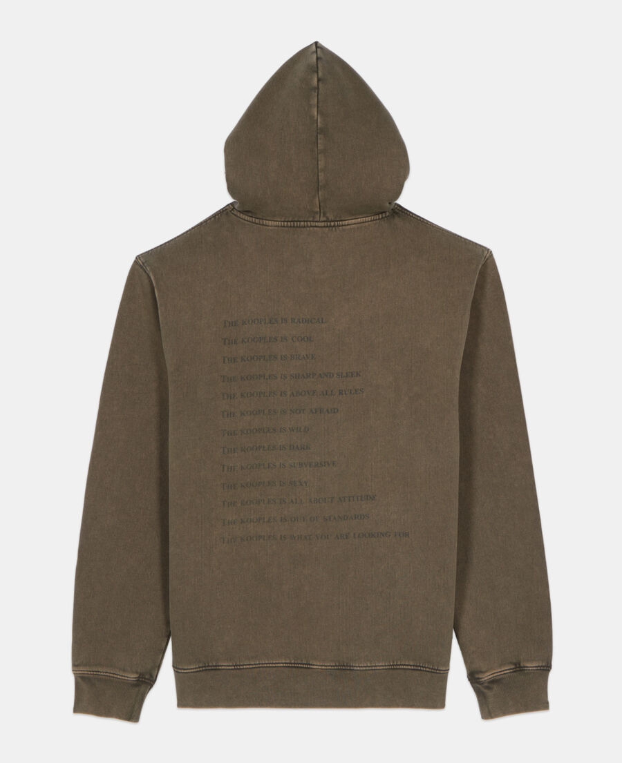 The Kooples H KAKI khaki what is hoodie
