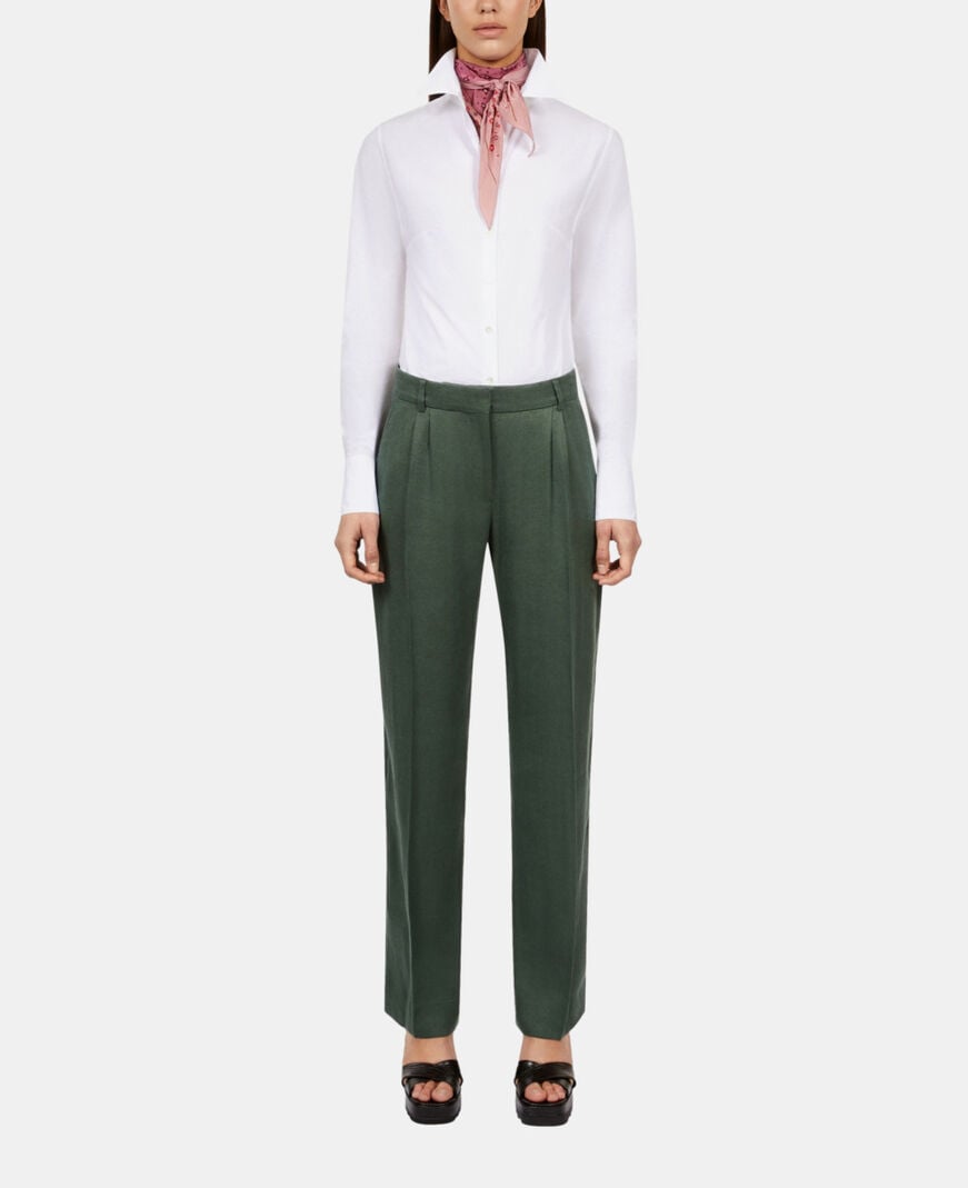 The Kooples F WOOD KAKI green suit trousers