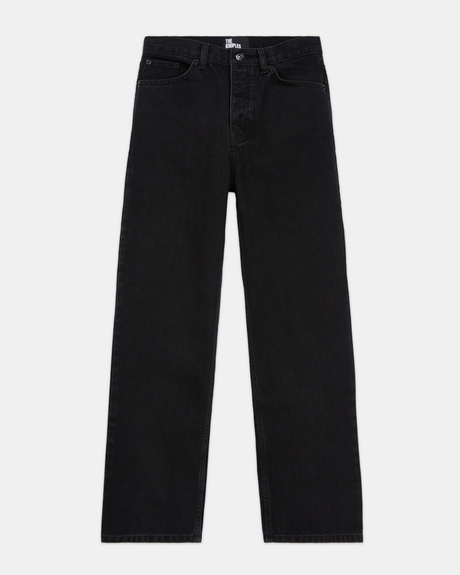 Jean droit noir, BLACK WASHED, hi-res image number null