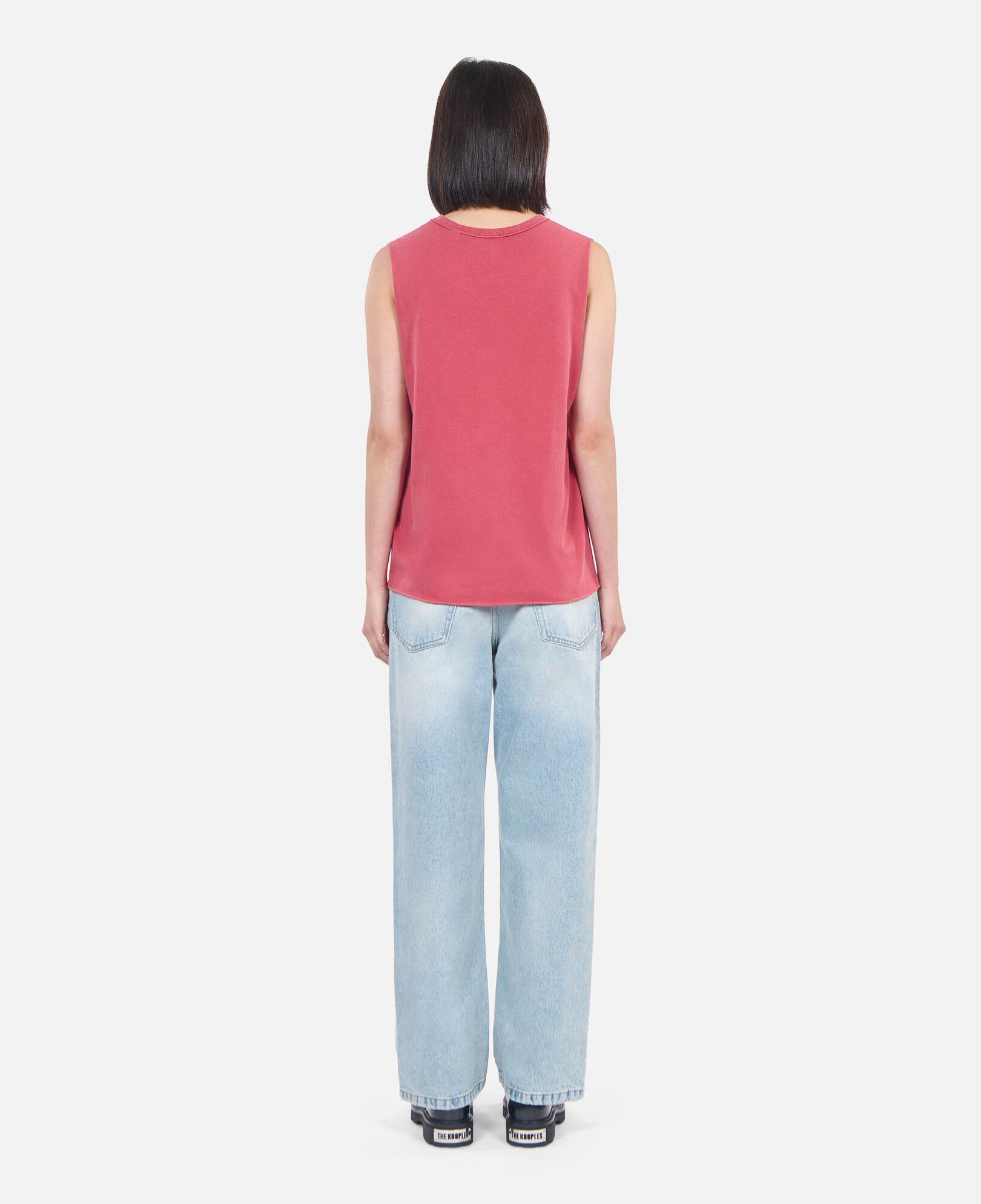The Kooples WOMEN RUBIS red eternal life tour serigraphy tank top