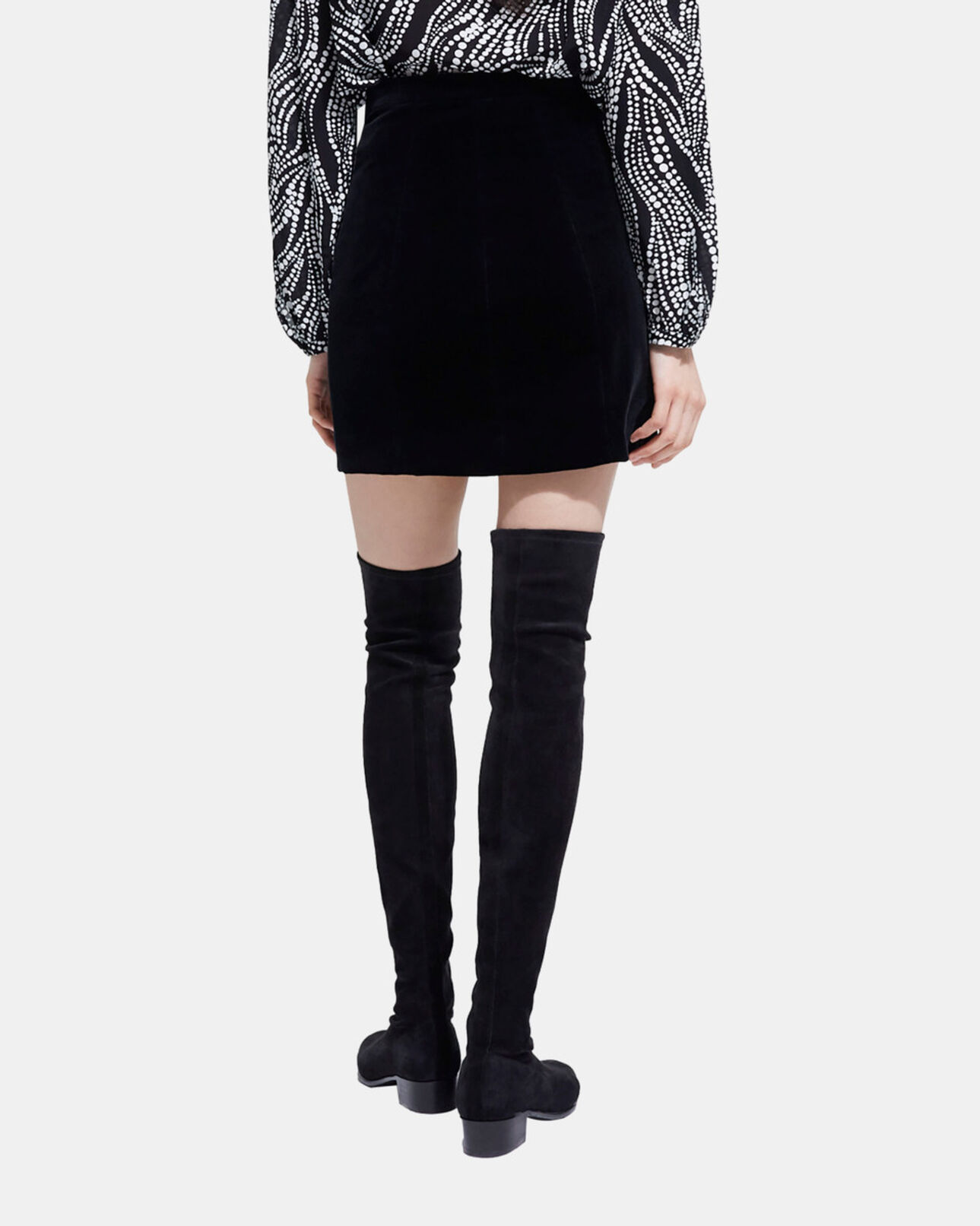 The Kooples DAMEN BLACK kurzer schwarzer rock