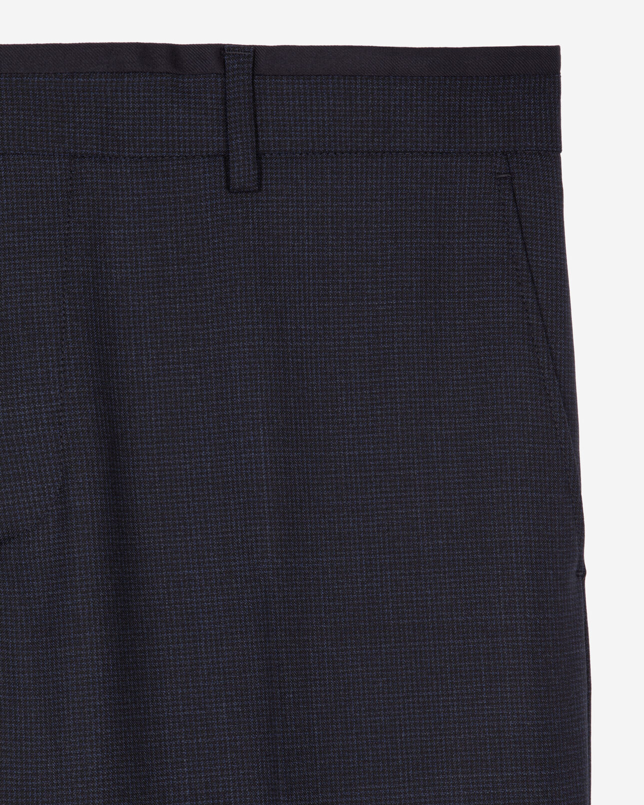 The Kooples HOMME NAVY pantalon de costume pied de puce bleu