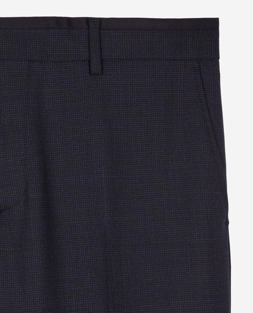 The Kooples MEN NAVY blue flea-foot suit pants
