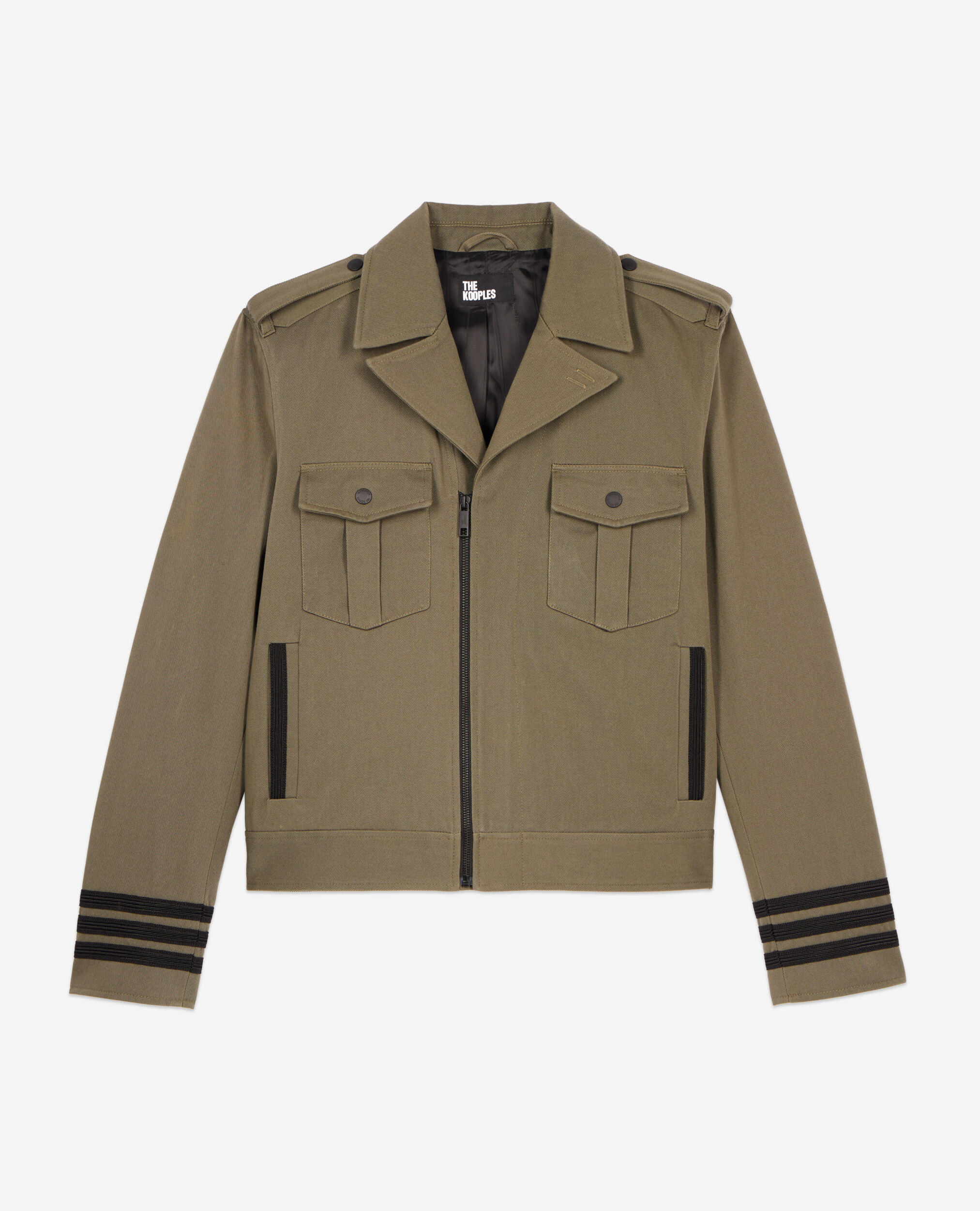 Blouson style officier kaki, OLIVE NIGHT, hi-res image number null