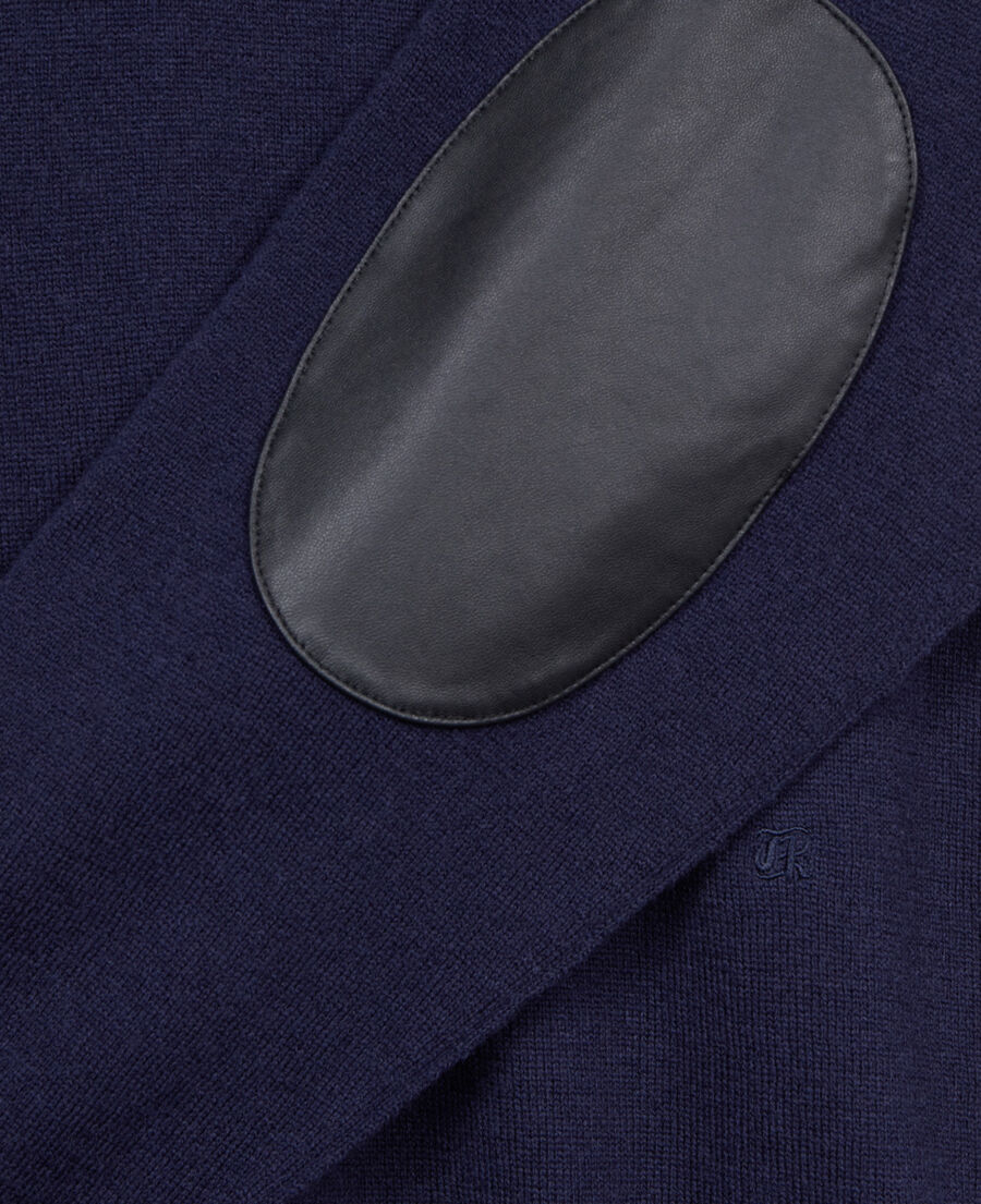 The Kooples H NAVY navy blue wool sweater