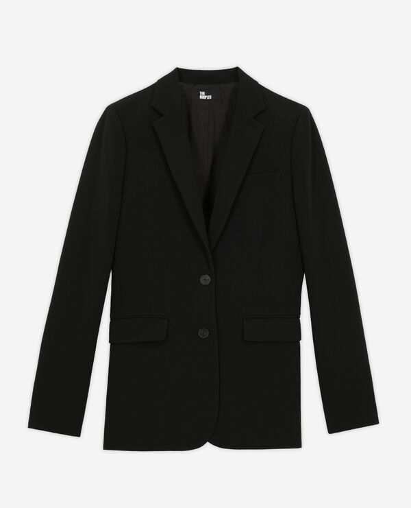 The Kooples FEMME BLACK veste tailleur coupe droite noire