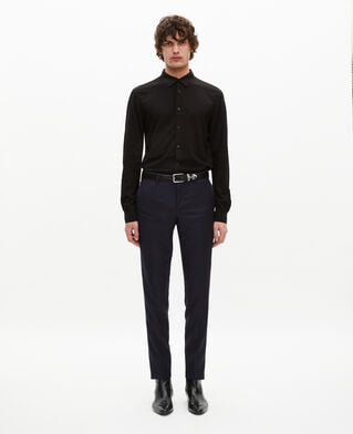 The Kooples HOMME BLACK chemise noire avec broderie