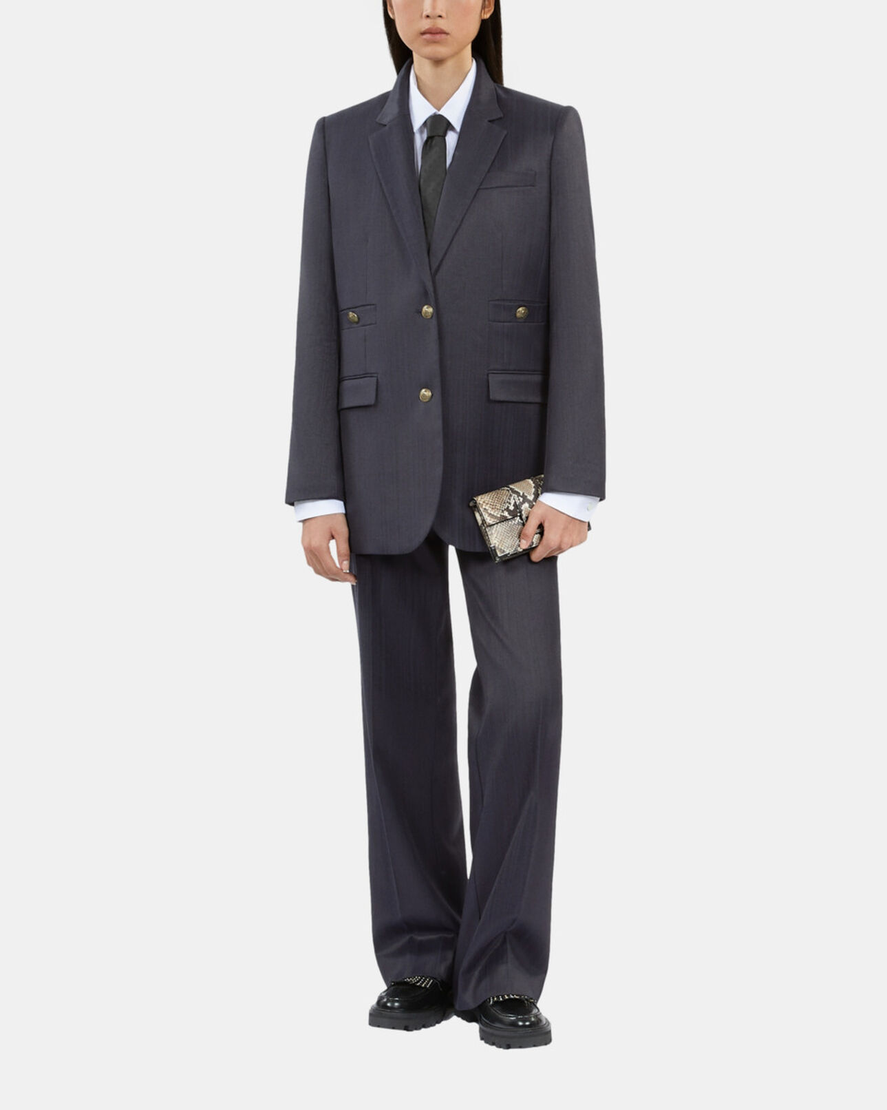 The Kooples FEMME NAVY veste tailleur bleu marine