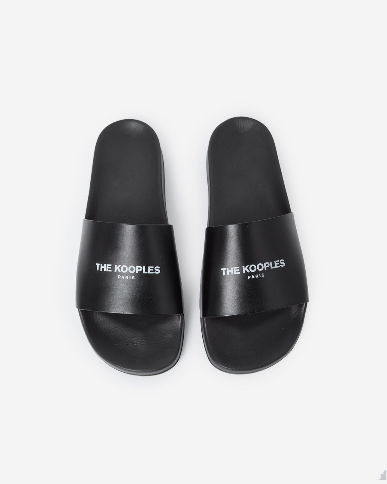 The Kooples HOMBRE BLACK chanclas de piscina negras con logotipo