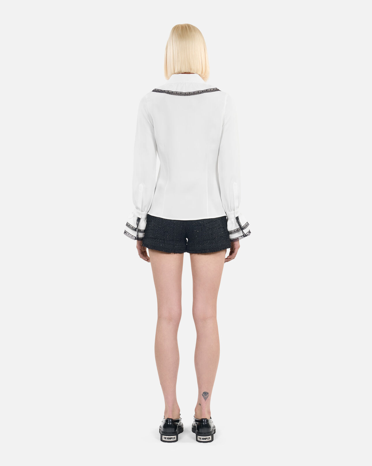 The Kooples MUJER WHITE camisa seda blanca
