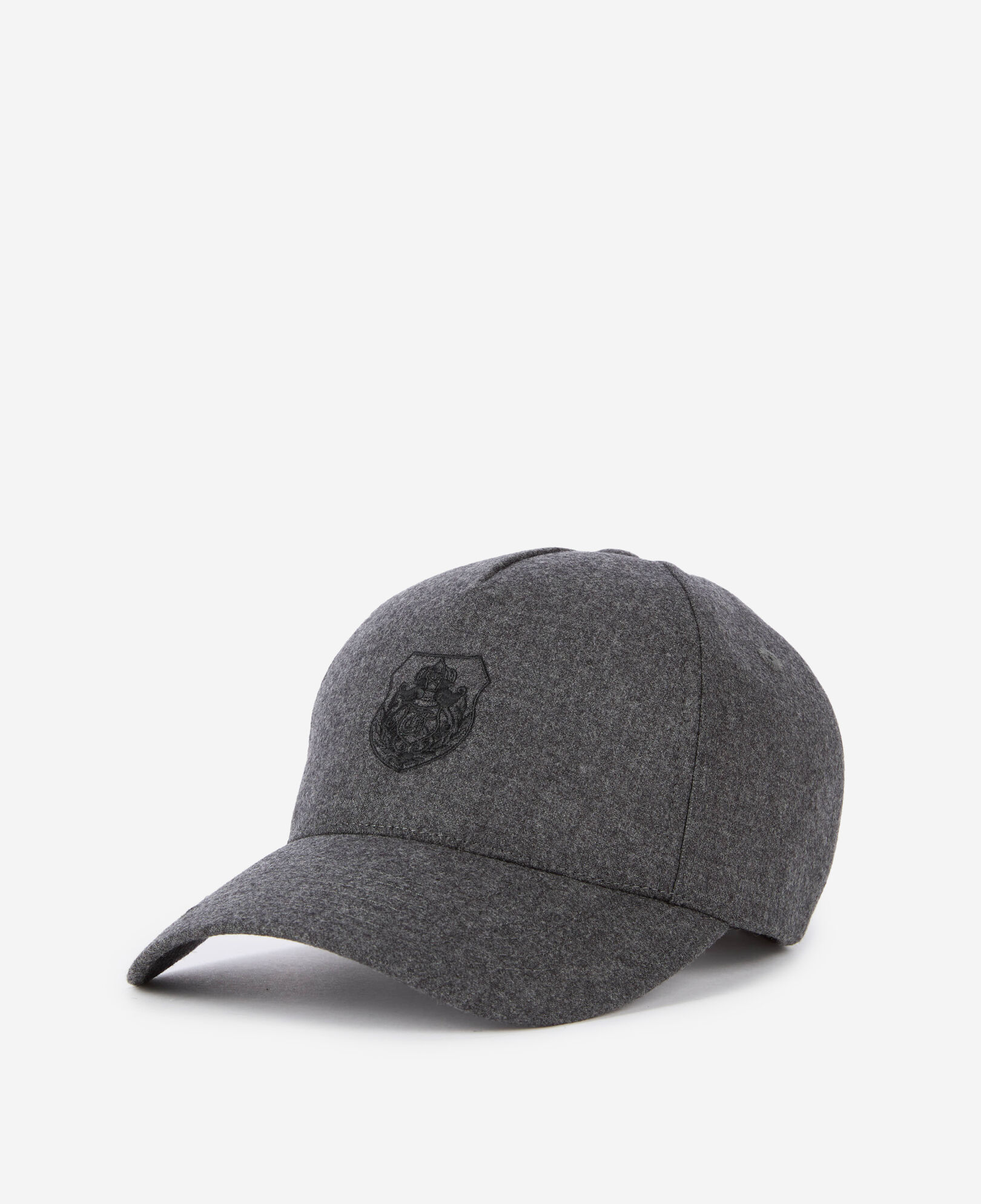 The Kooples FEMME GREY casquette en flanelle grise