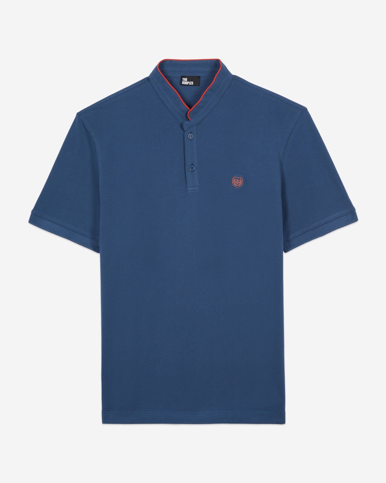 The Kooples HOMBRE MIDDLE NAVY camisa polo azul real piqué algodón