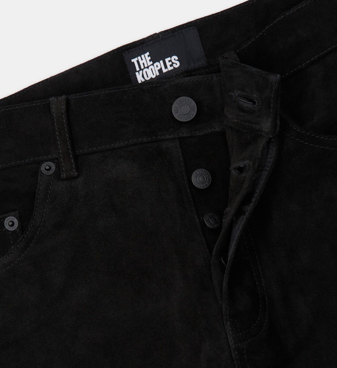 Black top suede pants