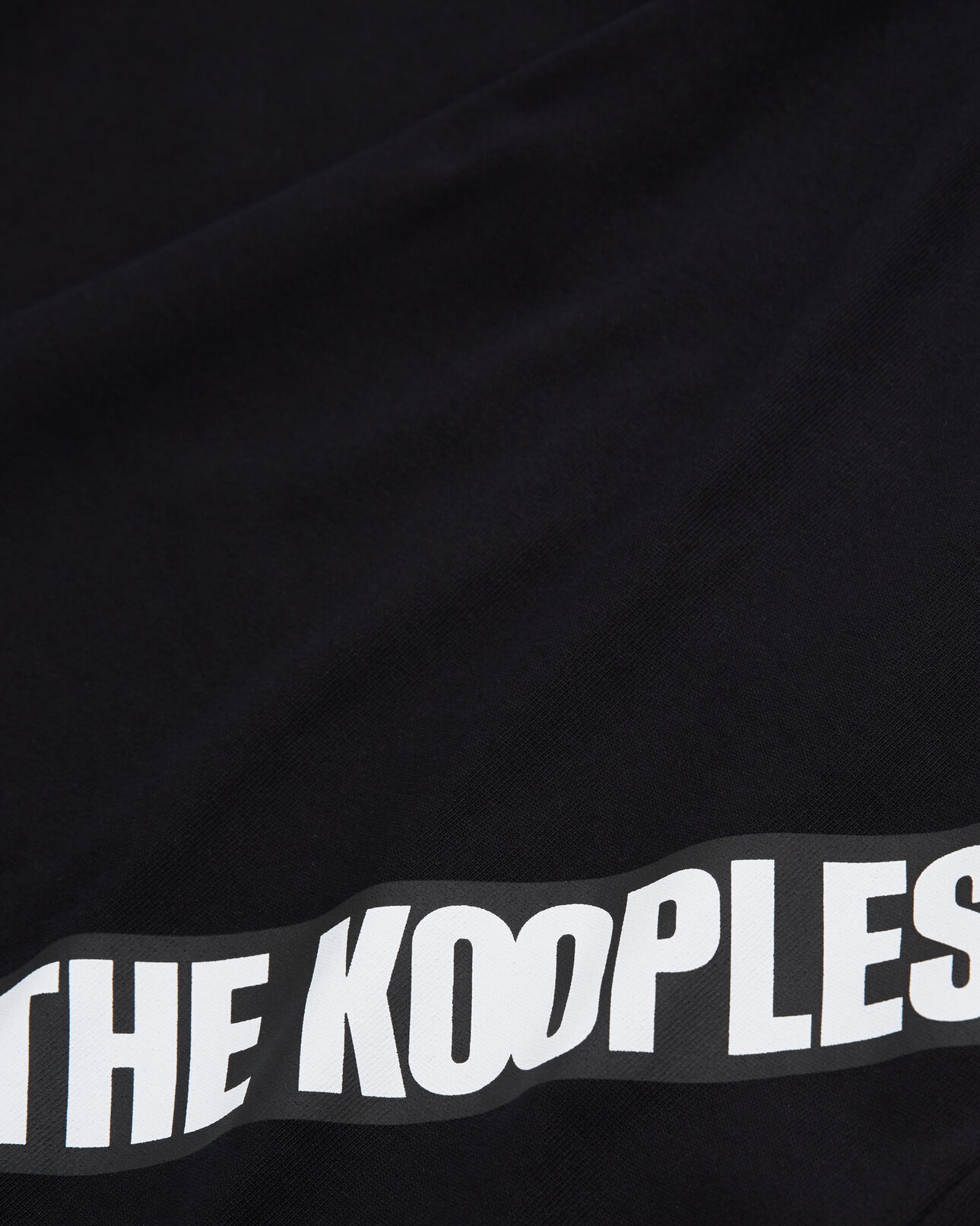 The Kooples HOMBRE BLACK camiseta negra tape logotipo para hombre