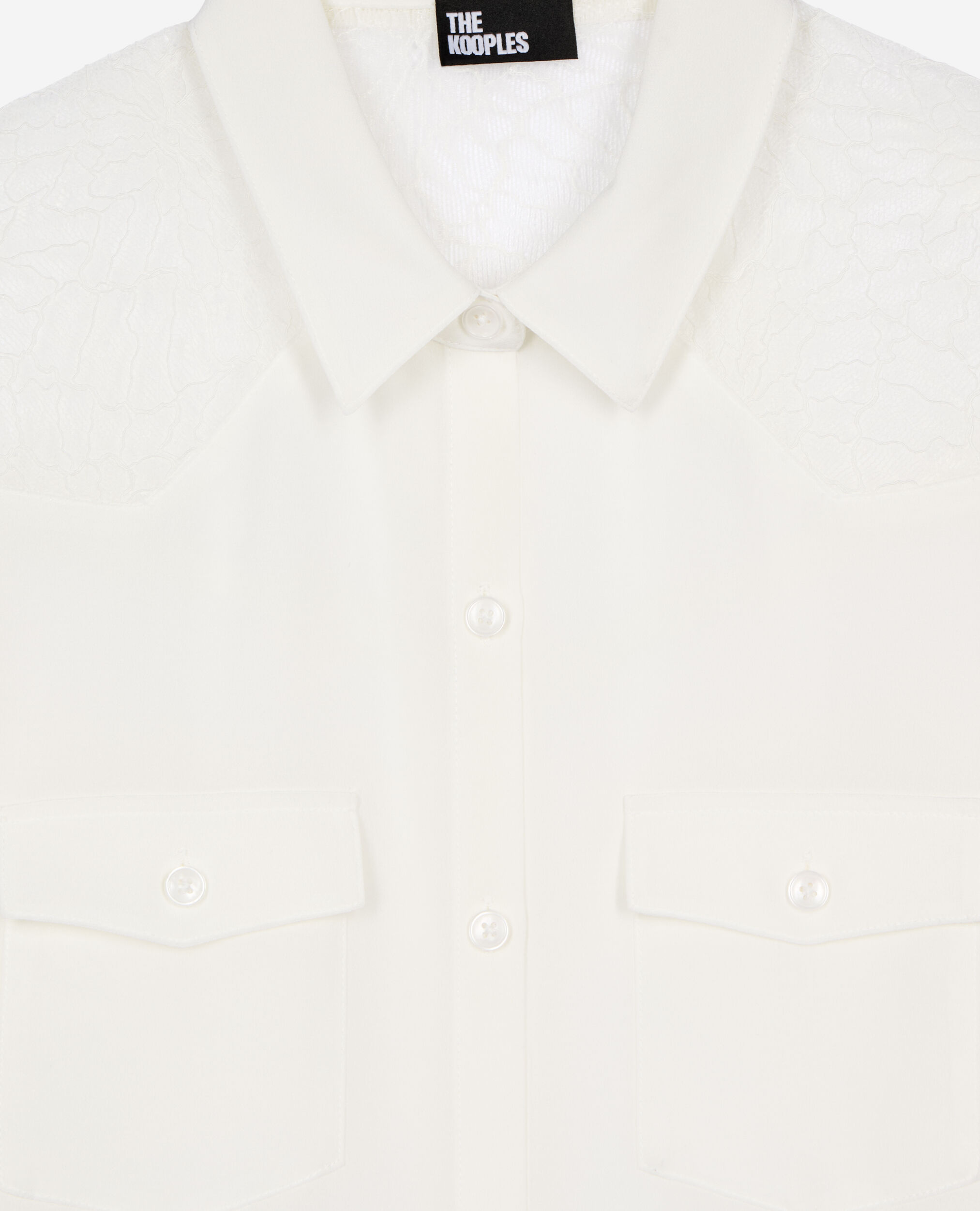 Chemise en soie écrue, ECRU, hi-res image number null