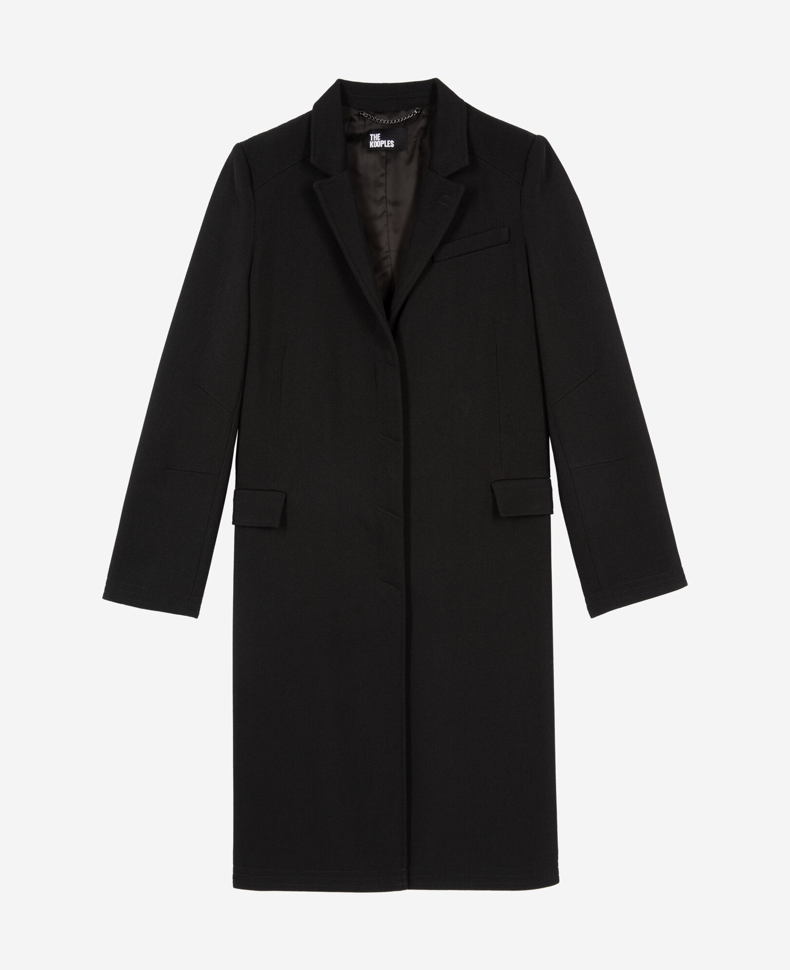The Kooples MUJER BLACK abrigo largo lana negro