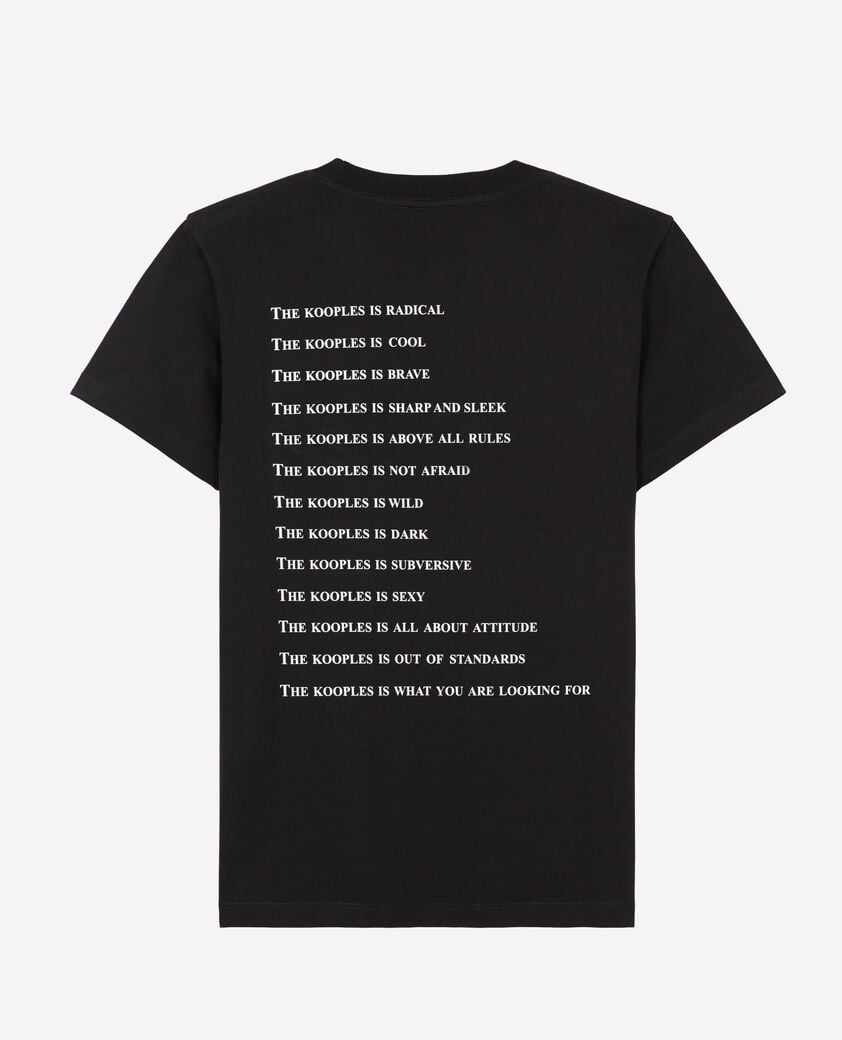 The Kooples FEMME BLACK t-shirt what is avec strass noir