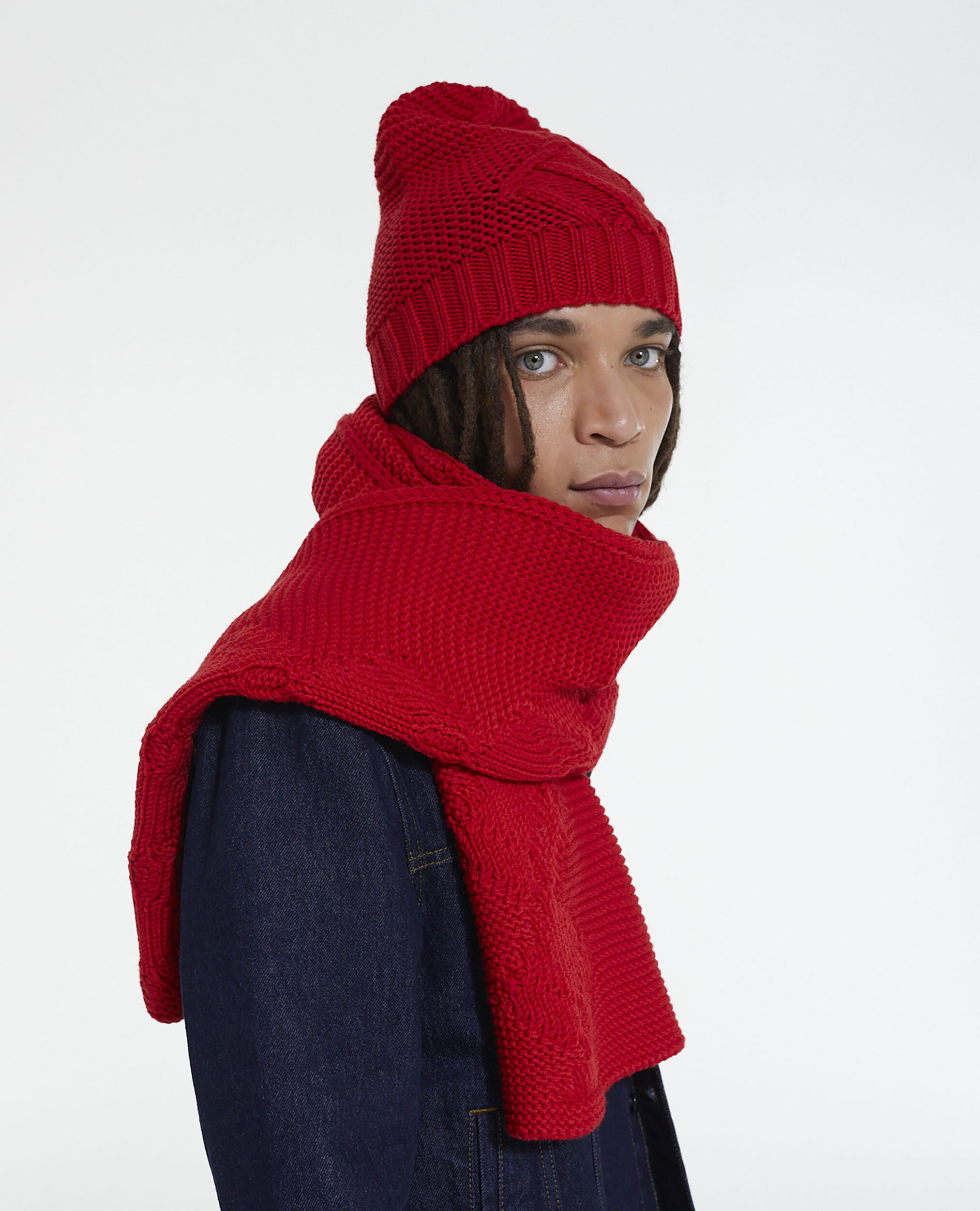 Bufanda lana roja |