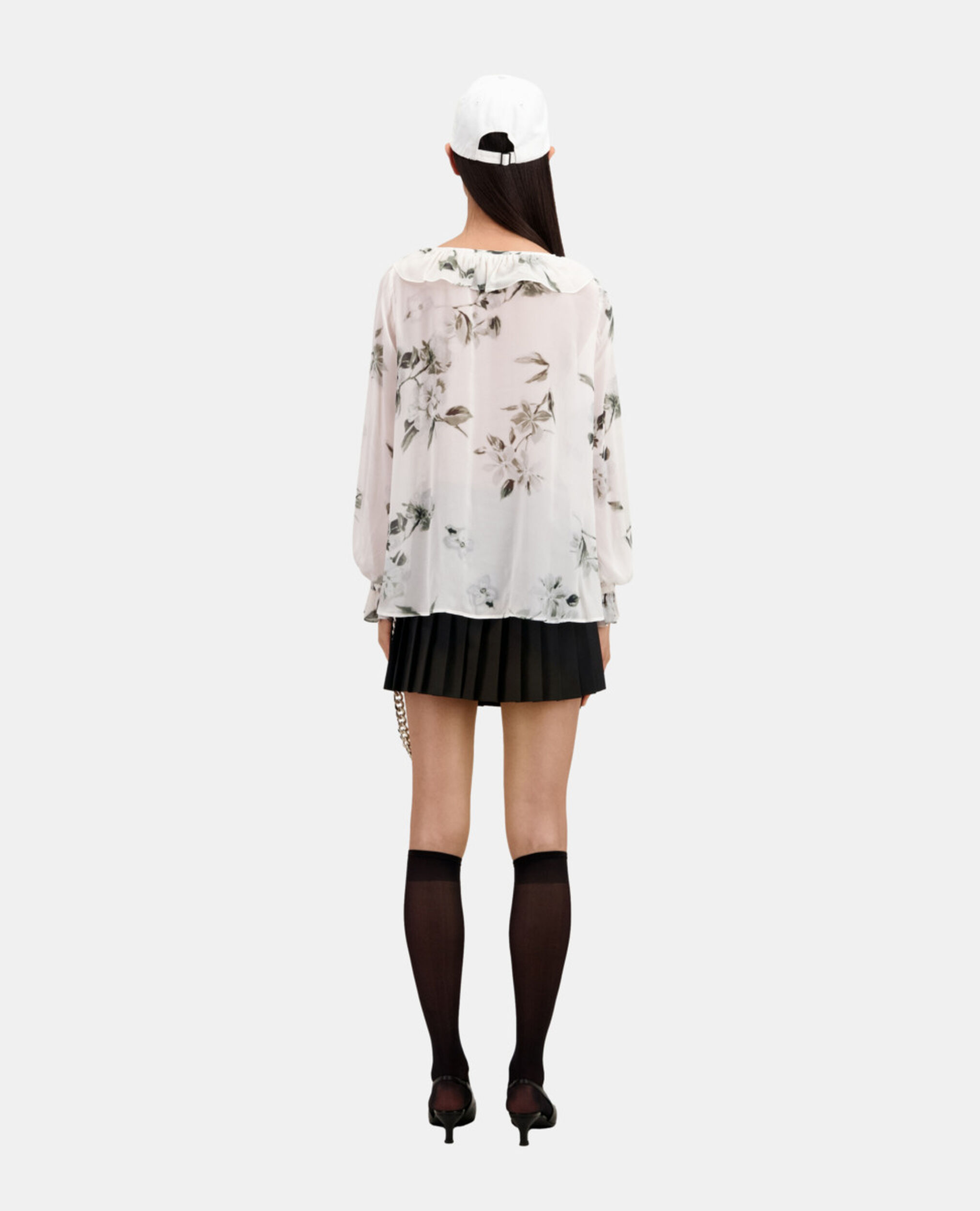 Top estampado volantes, ECRU, hi-res image number null