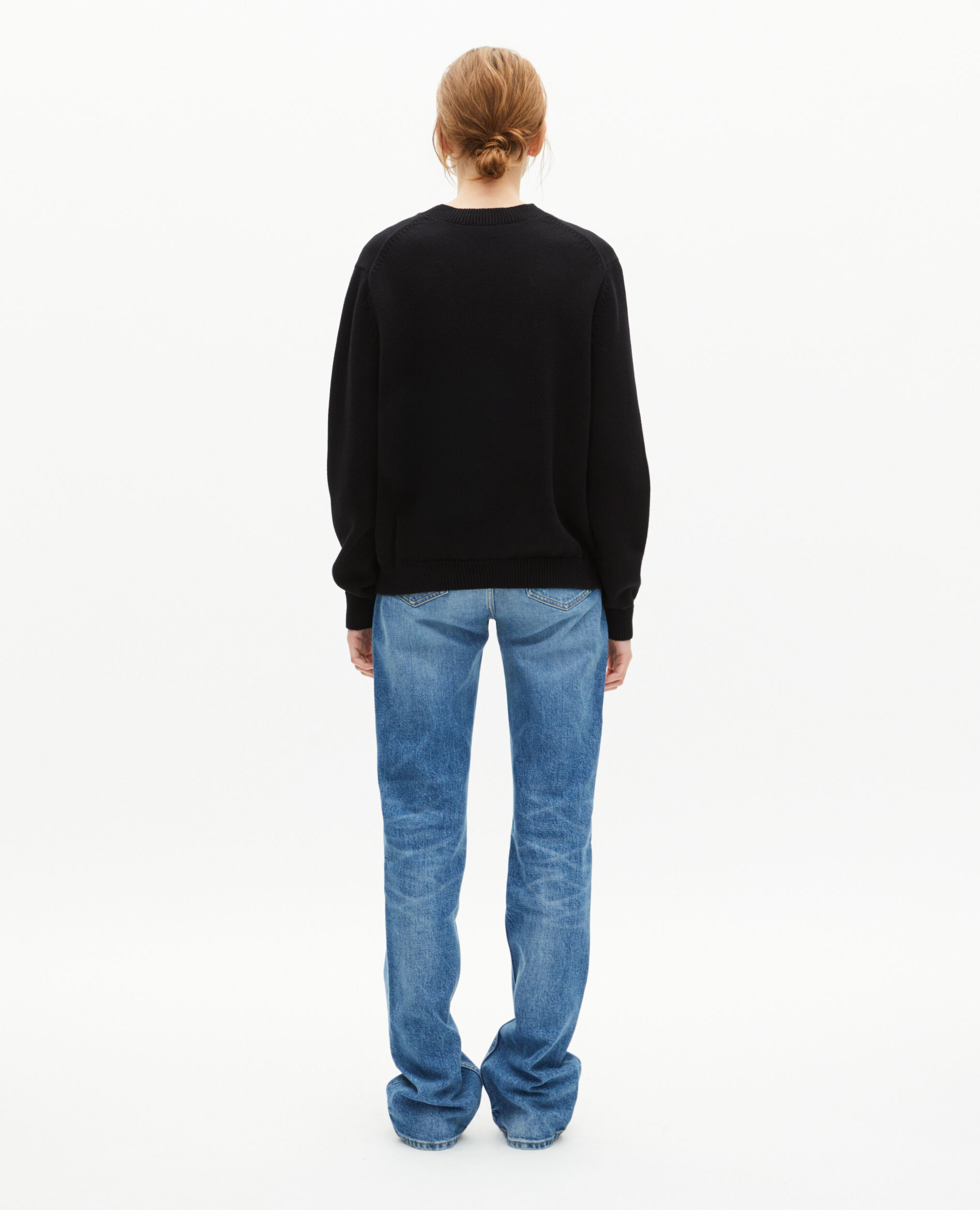 Pull avec jaquard lurex noir, BLACK, hi-res image number null