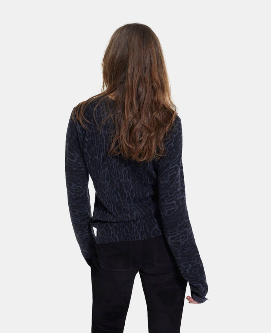 pull en cachemire léopard
