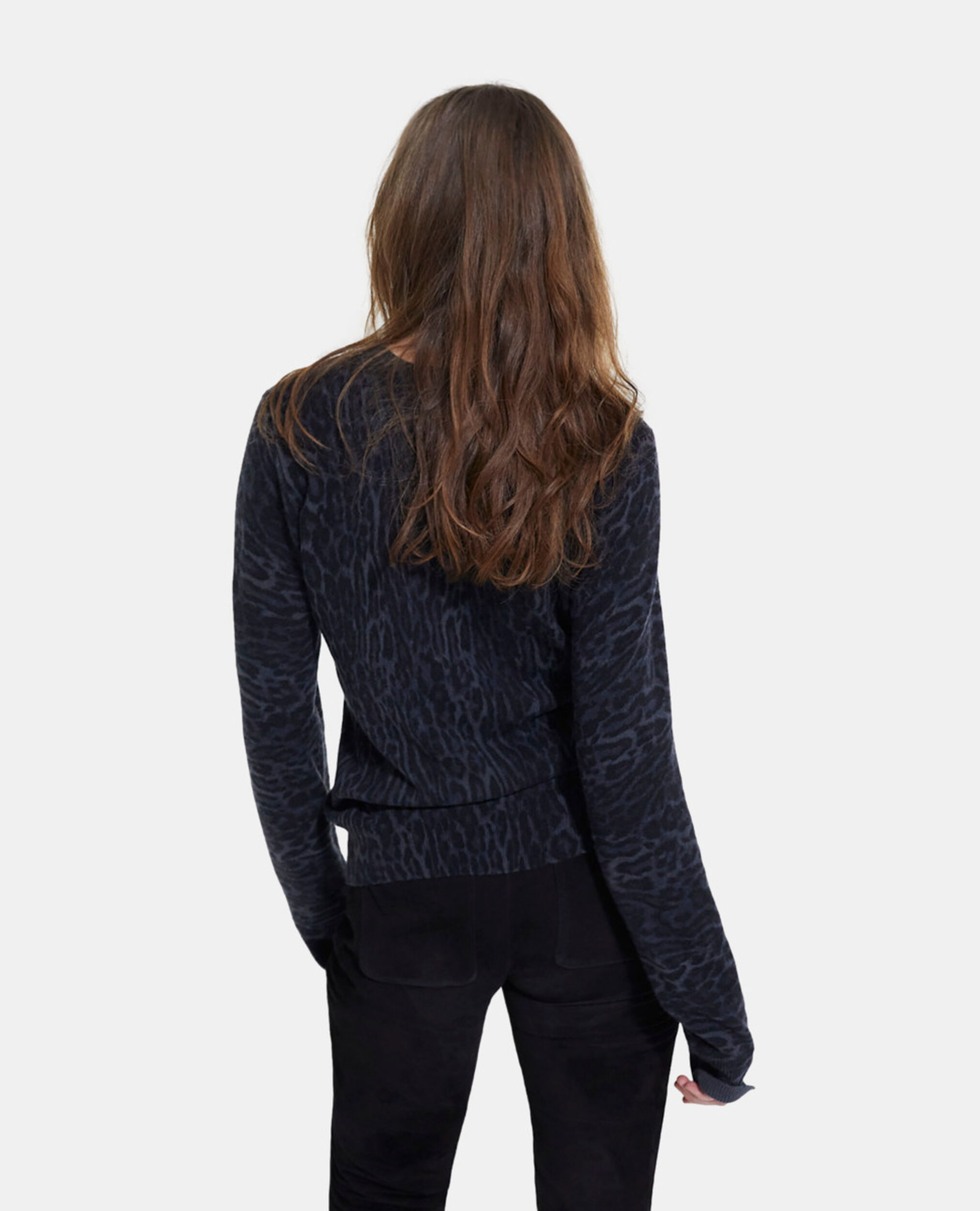 Pull en cachemire léopard, BLACK GREY, hi-res image number null