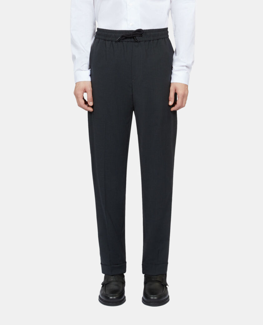The Kooples HERREN DARK GREY graue hose mit karomuster