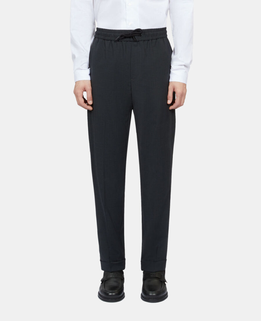 The Kooples HERREN DARK GREY graue hose mit karomuster