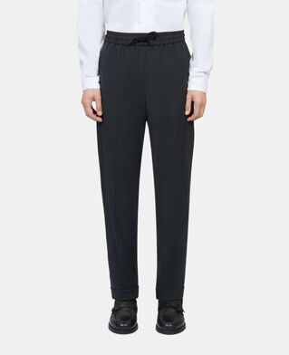 The Kooples HERREN DARK GREY graue hose mit karomuster