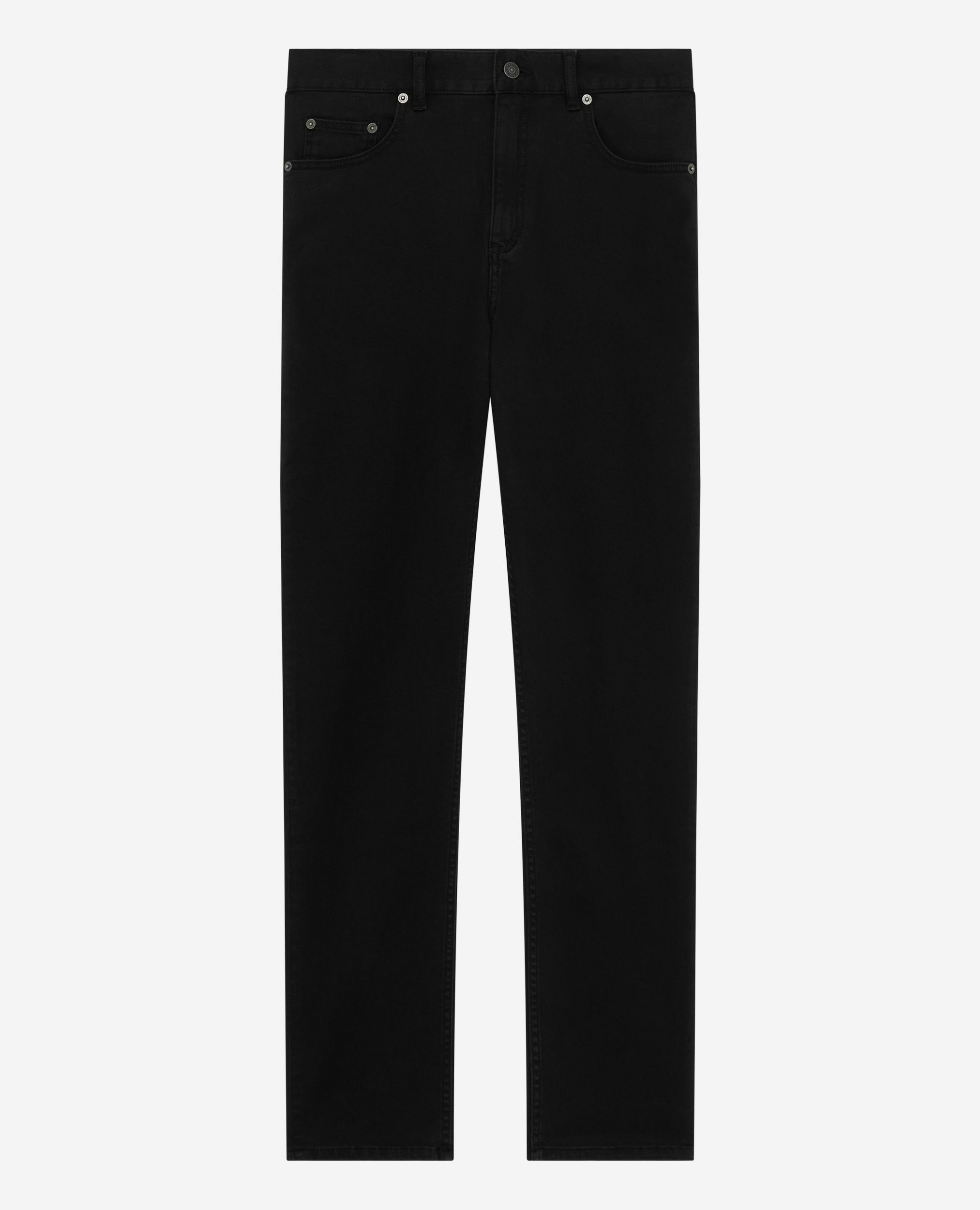 Schwarze Slim-Fit-Jeans, BLACK, hi-res image number null