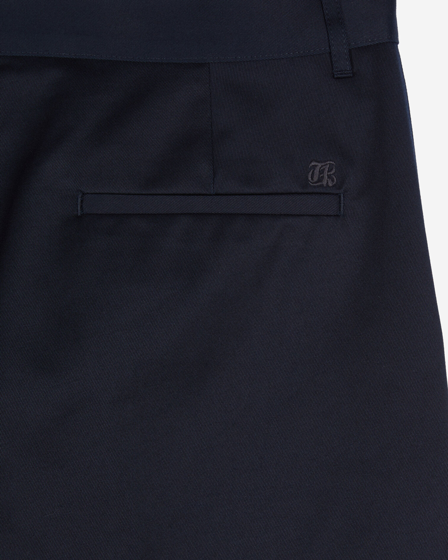 Pantalon large en coton bleu marine, DARK NAVY, hi-res image number null