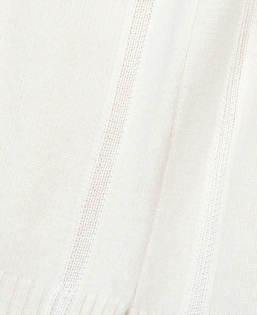 The Kooples DAMEN ECRU ecrufarbener pullover aus kaschmir