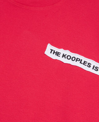 The Kooples DAMEN RUBIS rotes t-shirt aufn&auml;hern