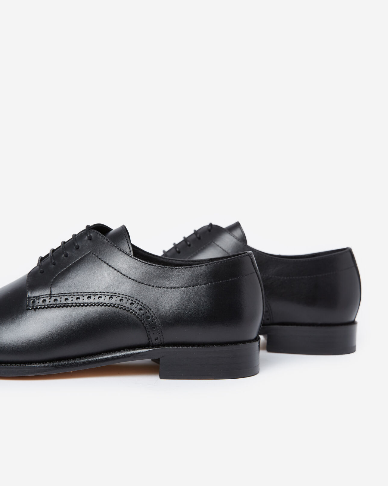 The Kooples HOMME BLACK chaussures noires cuir lacées costume