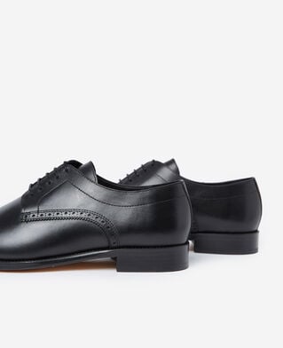 The Kooples HOMME BLACK chaussures noires cuir lacées costume