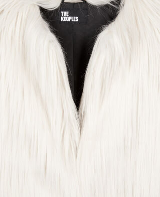 The Kooples F ECRU ecru faux fur coat