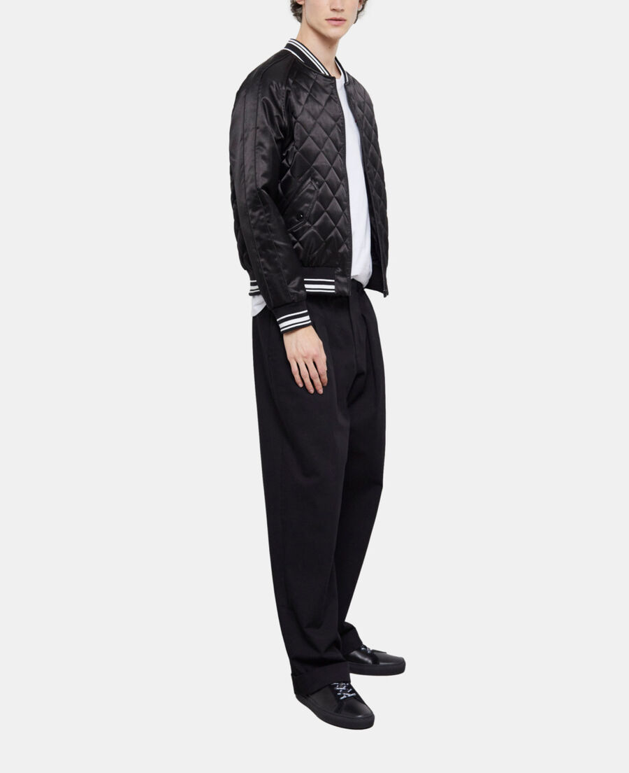 blouson brodé noir