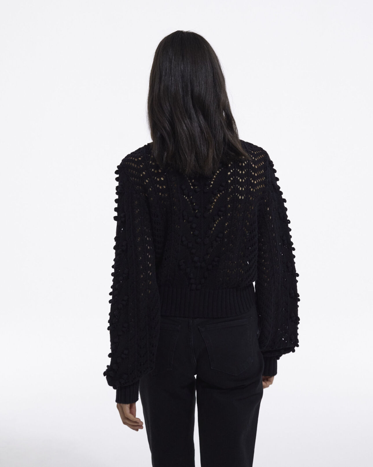The Kooples FEMME BLACK cardigan noir