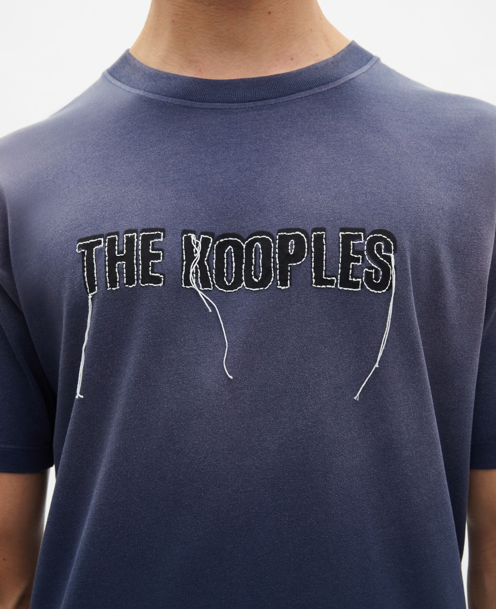 The Kooples MEN DARK NAVY navy logo t-shirt