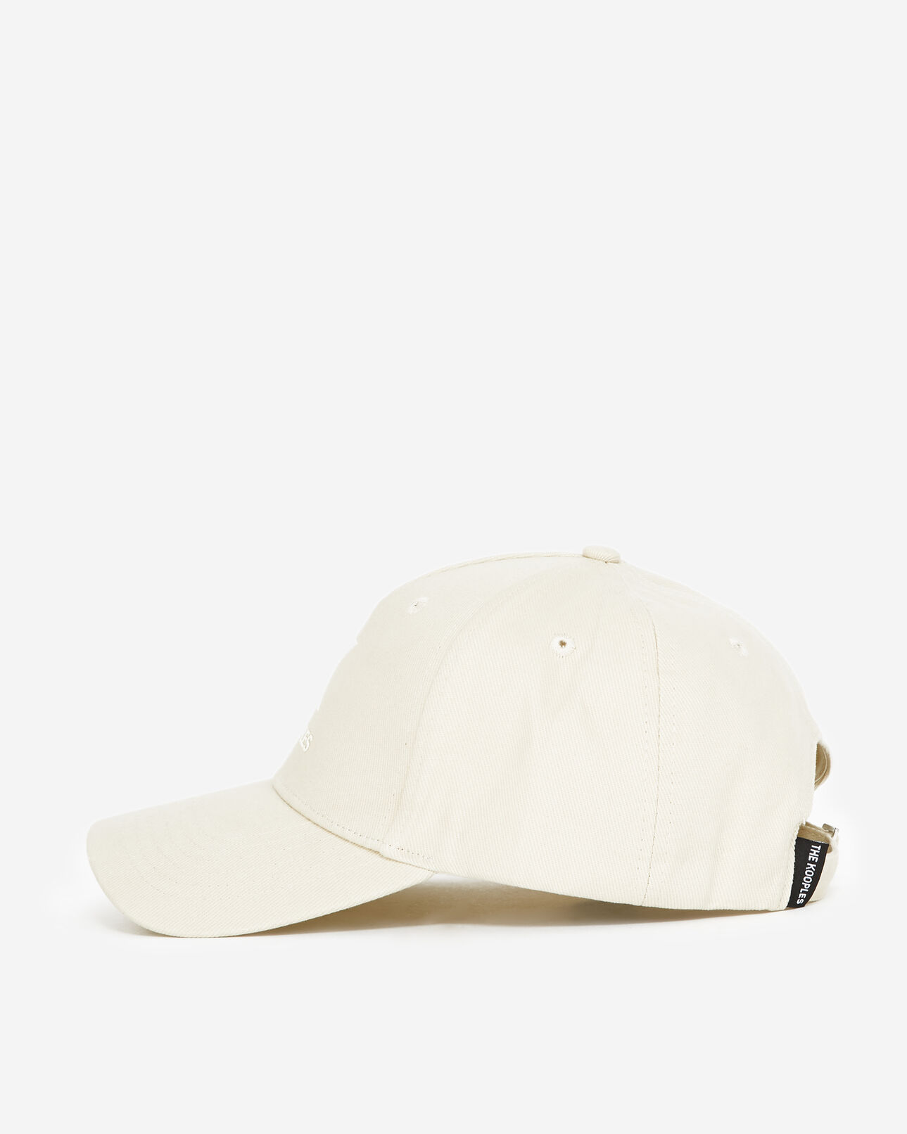 The Kooples MIXED ECRU ecru cotton cap with k monogram