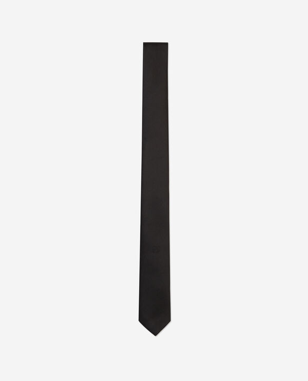 The Kooples H BLACK black silk tie