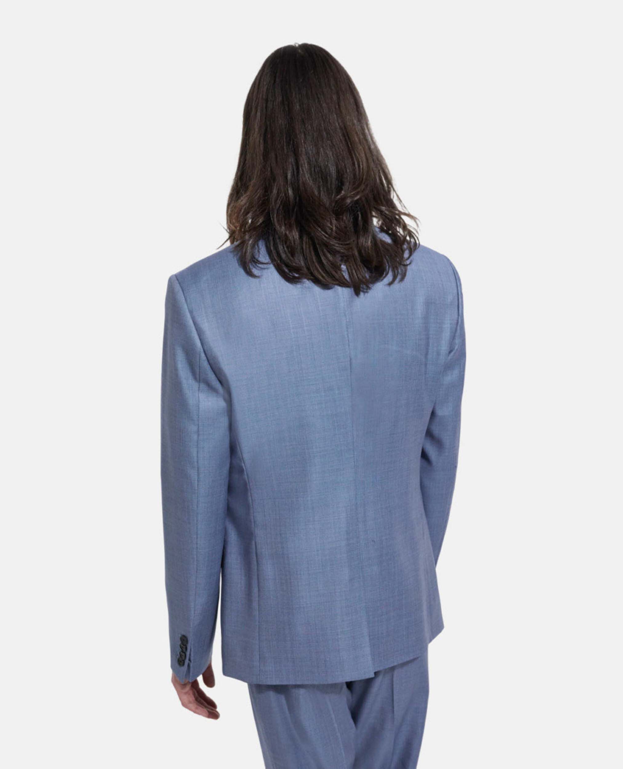 Formal sky blue jacket with three pockets, SKY, hi-res image number null