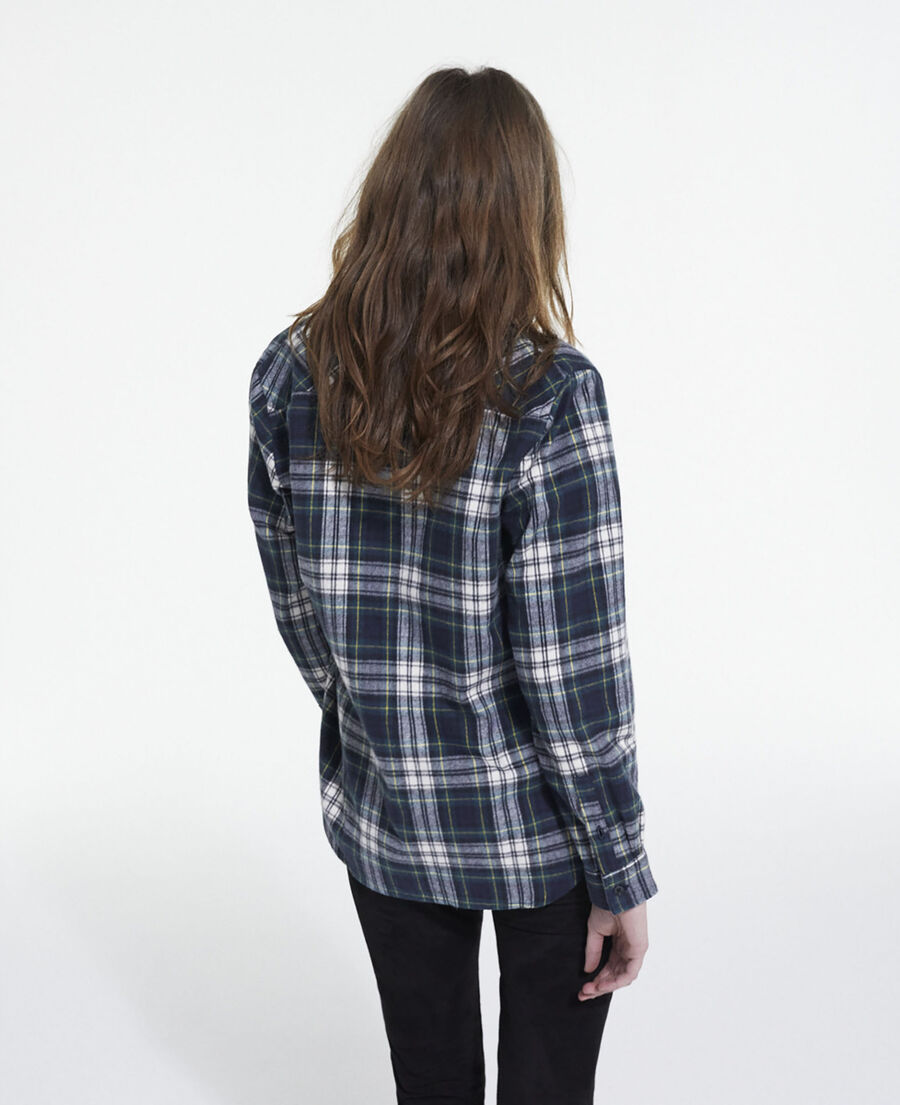 overshirt with check motif