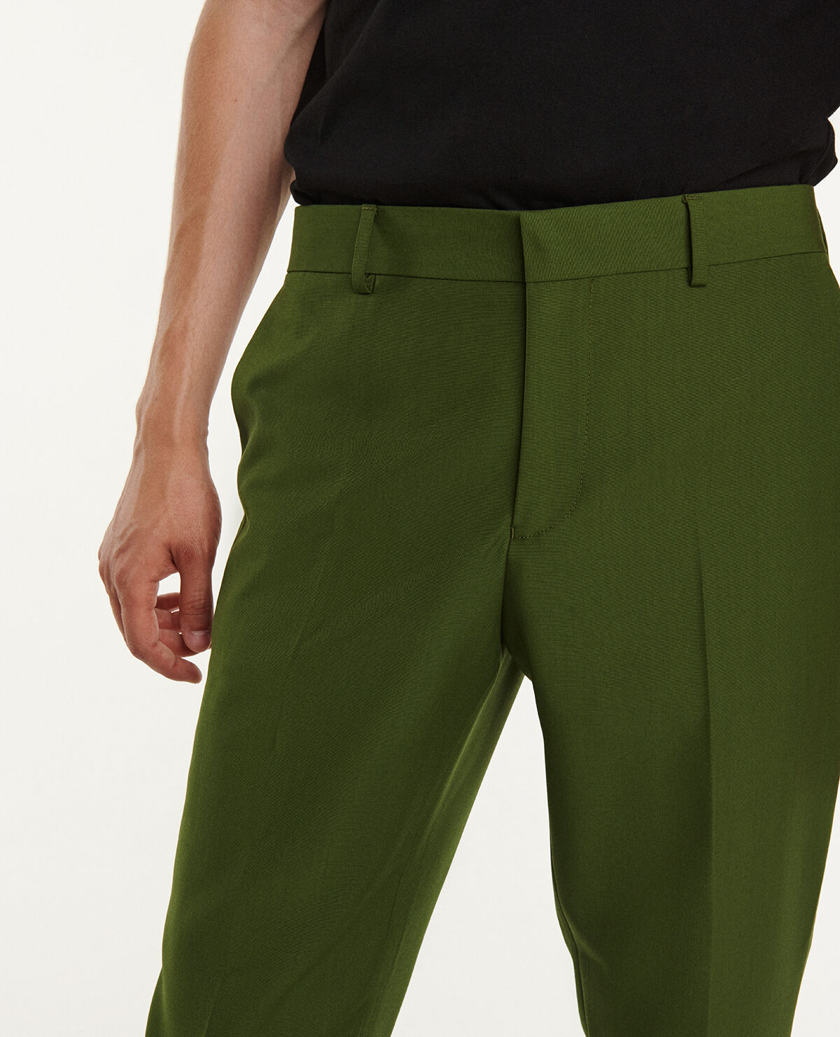 Green suit pants best sale