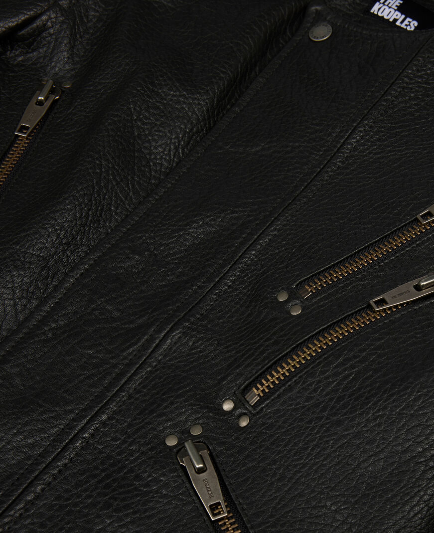 The Kooples MUJER BLACK chaqueta piel negra