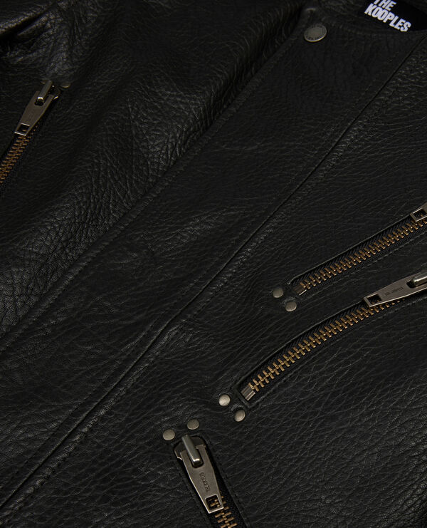 The Kooples DAMEN BLACK schwarze lederjacke