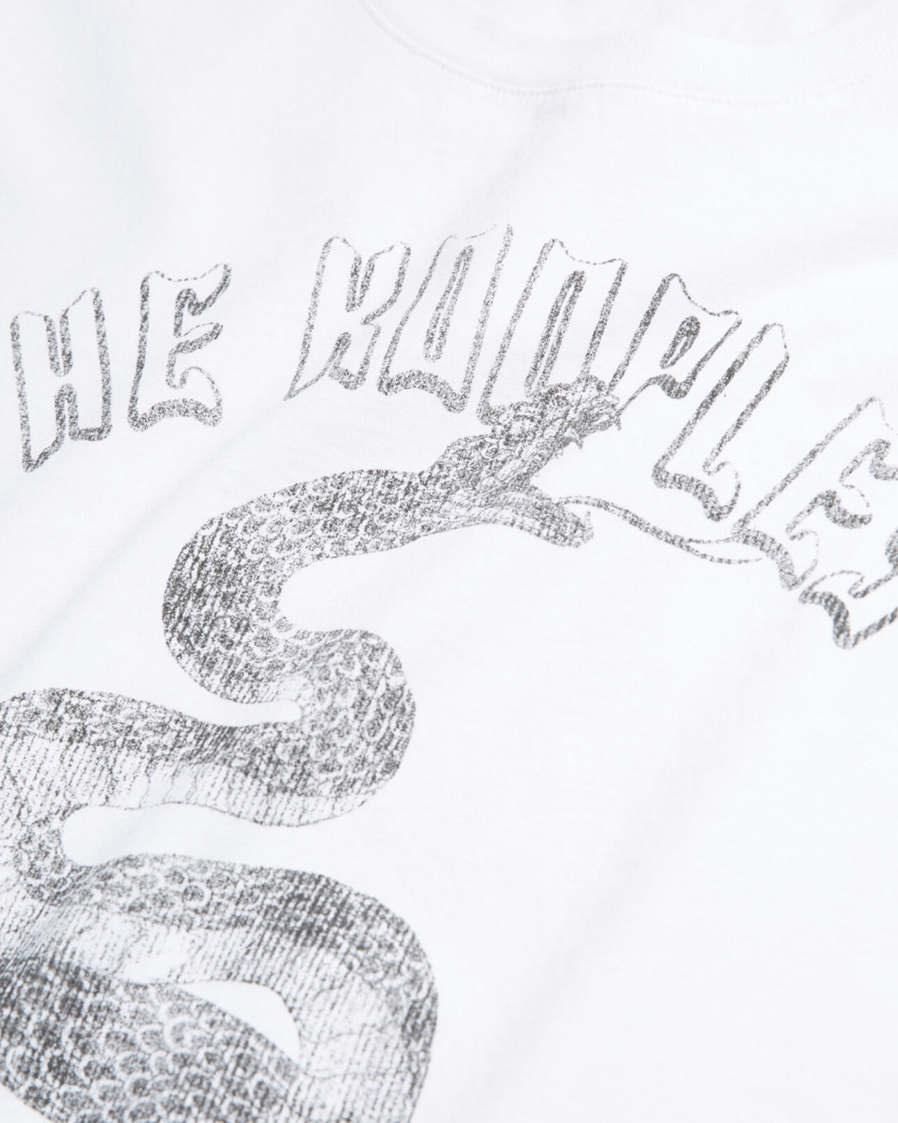 The Kooples WOMEN WHITE white t-shirt with screen print